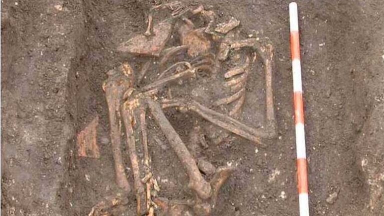 Medieval religious hermit buried in ‘extremely unusual’ position had syphilis